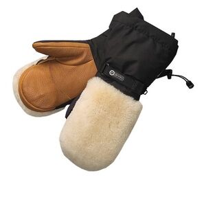 Grandoe Gore-Tex Mitt Black and Tan Men's Mittens L
